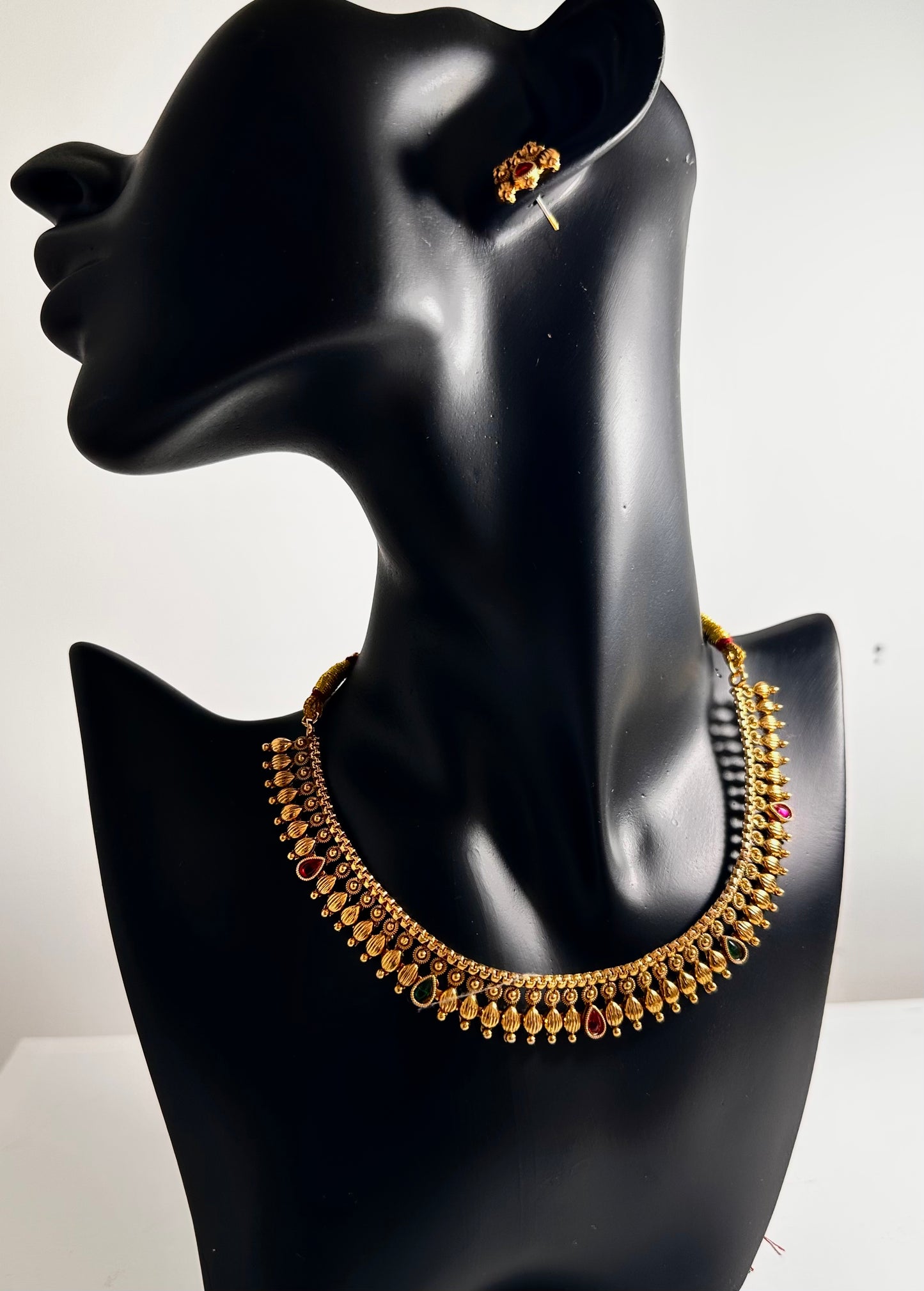 Regal Teardrop Necklace and Earrings Set