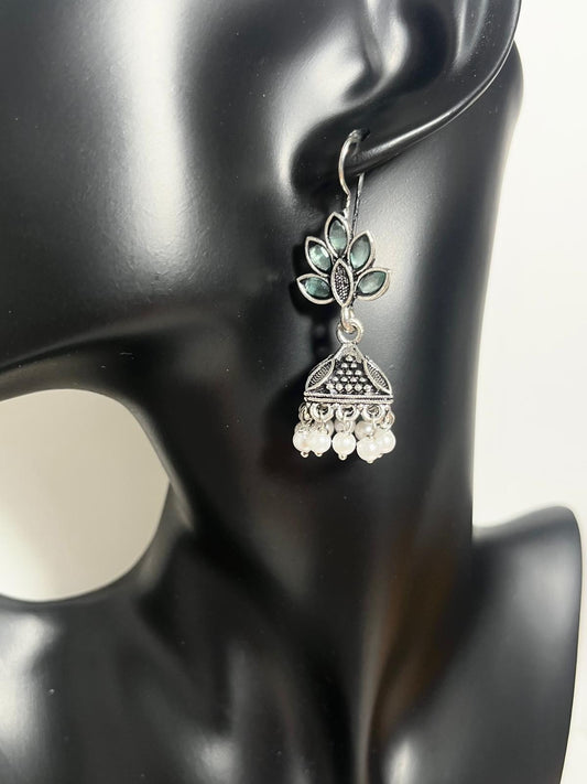 Floral Jhumka Earrings
